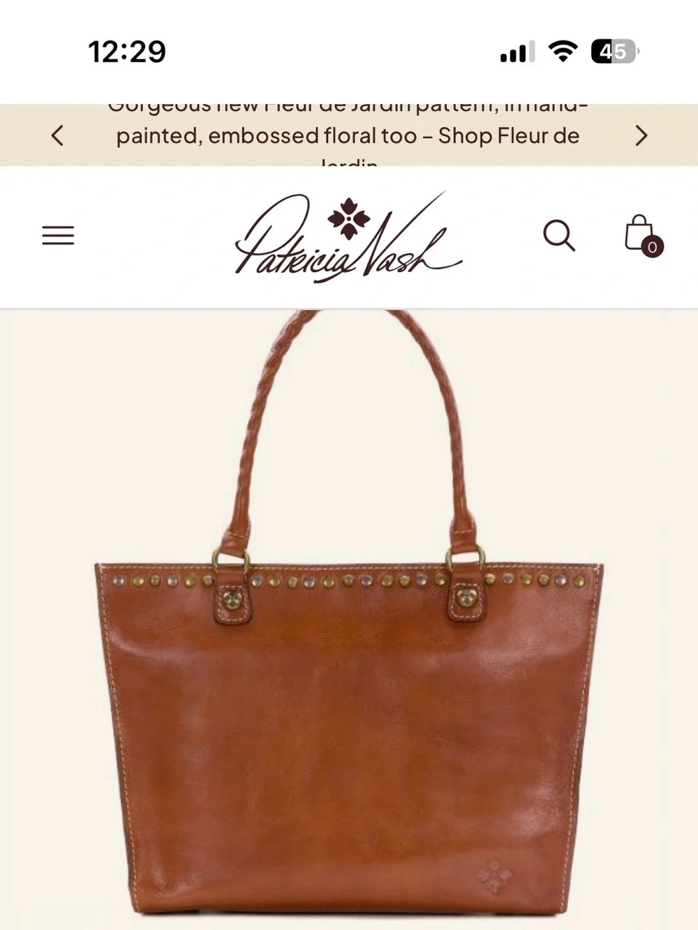 Patricia Nash Zancona Tote in Tan Leather